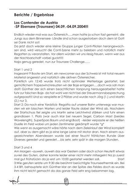 Contender 03/2004 Rundbrief - German Contender Association