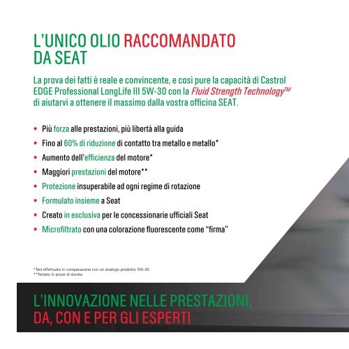Raccomandazioni per la tua SEAT - SEAT Italia