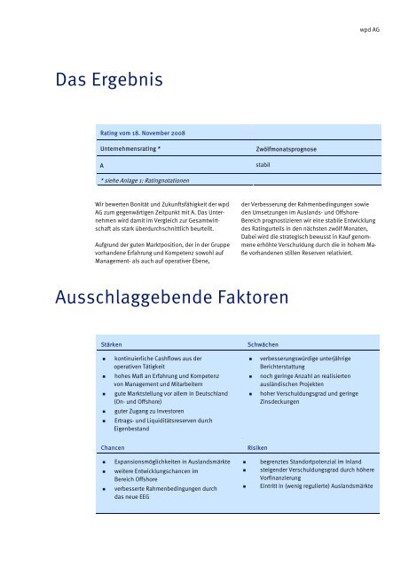 wpd AG - Euler Hermes Rating Deutschland GmbH