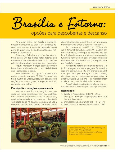 Revista Leitura de Bordo Setembro 2014