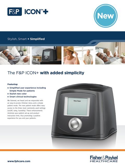 F&P ICON+ Premo CPAP Specifications (PDF) - Direct Home Medical