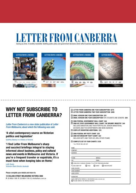 the bushfires - Letter from Melbourne