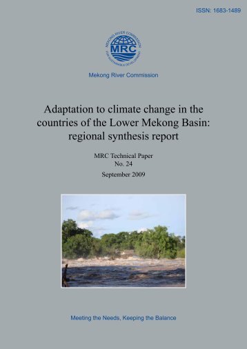 Adaptation to climate change in the countries of - Mekong River ...