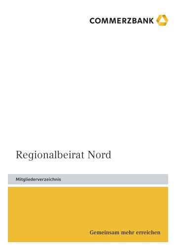 Regionalbeirat Nord - Commerzbank