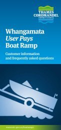 Whangamata User Pays Boat Ramp - Thames-Coromandel District ...