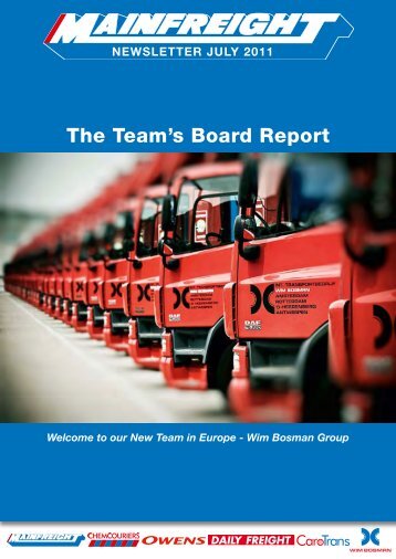 The Team's Board Report - Mainfreight