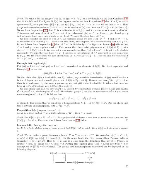 fields and galois theory - Neil Strickland - University of Sheffield