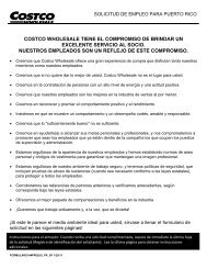 costco wholesale tiene el compromiso de brindar un excelente