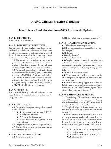 AARC Clinical Practice Guideline