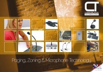 Paging, Zoning & Microphone Technology - CIE-Group