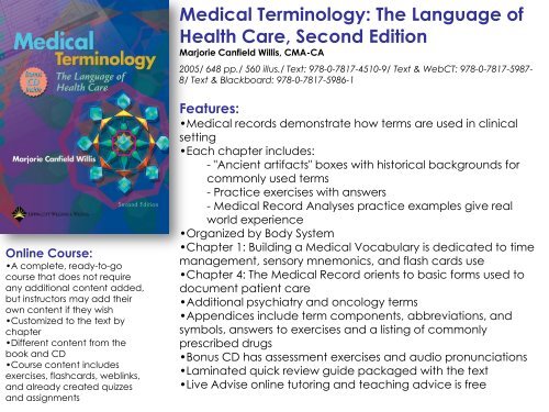 Medical Terminology Bookshelf