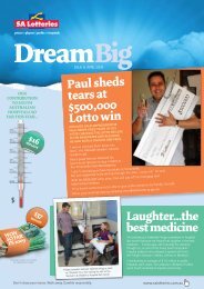 Paul sheds tears at $500,000 Lotto win Laughter...the ... - SA Lotteries