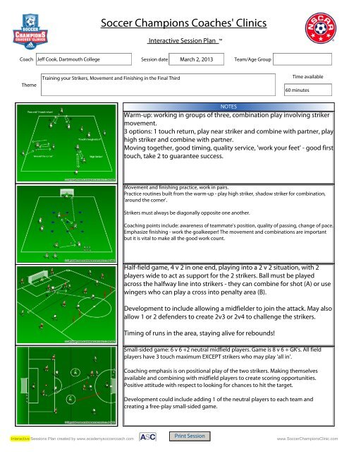 2 Page Color Extended Training Session - Soccer Champions ...