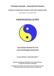 Input-Output-Analyse fÃ¼r ein sozial nachhaltiges Deutschland