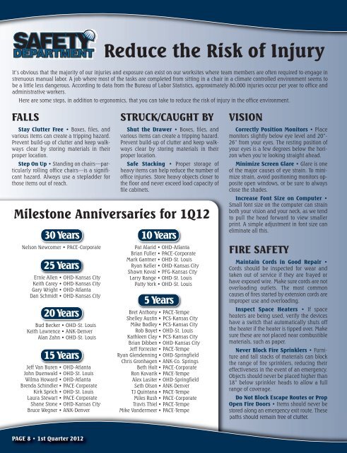 2012 1st Quarter.pdf - Careers at DH Pace Company