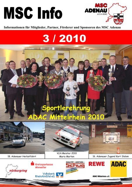 Sportlerehrung ADAC Mittelrhein 2010 - MSC Adenau e. V.