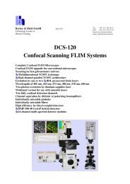 DCS-120 Confocal Scanning FLIM Systems - Becker & Hickl