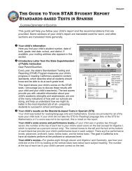 Standards-based Tests in Spanish