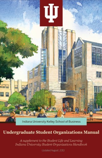 Undergraduate Student Organizations Manual - Kelley School of ...