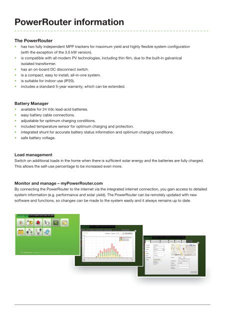 Product overview 2012-2013 - the PowerRouter