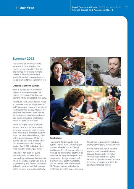 Annual Report and Accounts 2012/13 - Royal Devon & Exeter Hospital