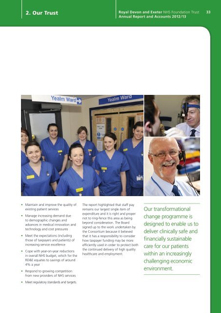 Annual Report and Accounts 2012/13 - Royal Devon & Exeter Hospital