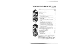 Borneo Research Bulletin