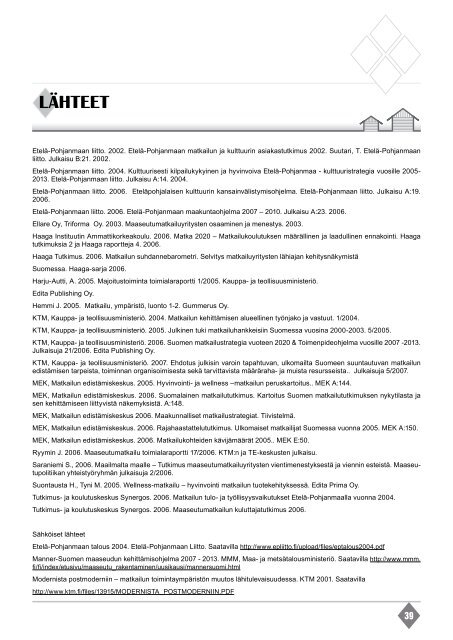 EtelÃ¤-Pohjanmaan matkailustratEgia ja toimEnPidEsuunnitElma ...