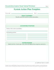 System Action Plan Template