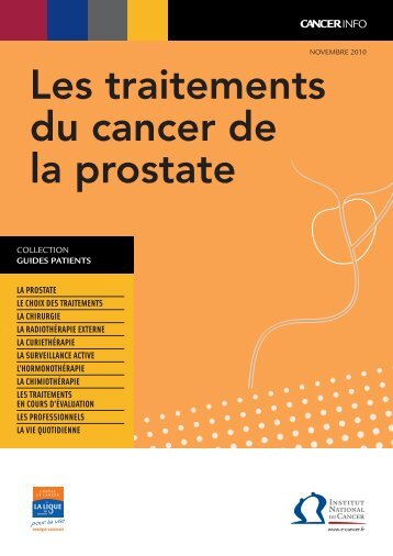 Les traitements du cancer de la prostate