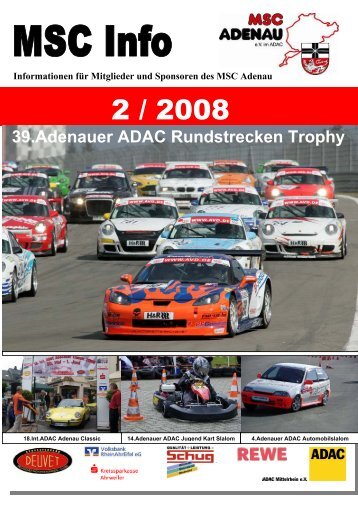 39.Adenauer ADAC Rundstrecken Trophy - MSC Adenau e. V.