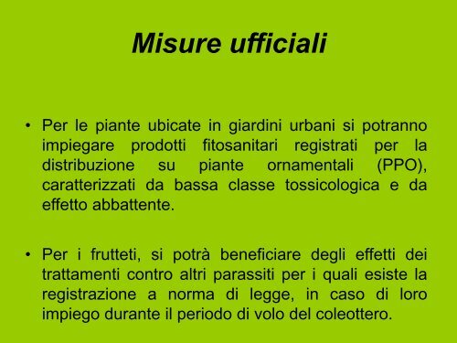 Il piano di azione contro l'Aromia bungii - Regione Campania