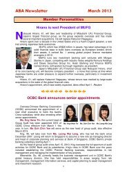 ABA Newsletter March 2013 - Asian Bankers Association