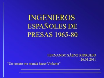 Presistas en el perÃ­odo 1965 - 1980 (Fernando SÃ¡enz ... - spancold