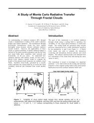 A Study of Monte Carlo Radiative Transfer Through Fractal ... - ARM