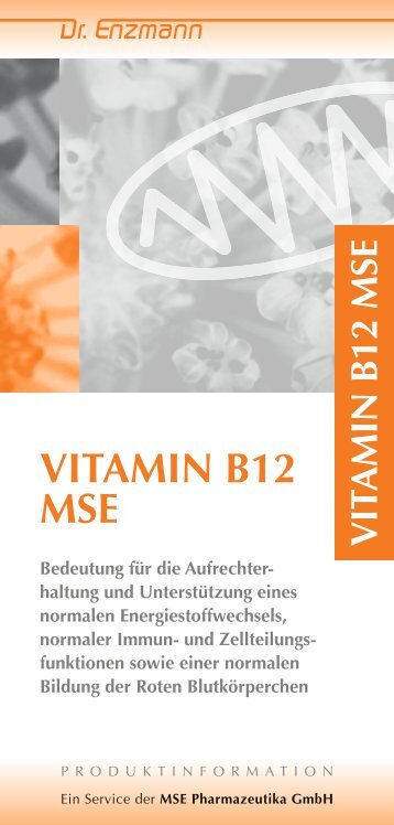 Flyer_Vitamin B12 16S.indd - MSE Pharmazeutika GmbH