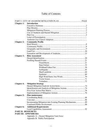 Anaheim (PDF) - Hazard Mitigation Web Portal - State of California