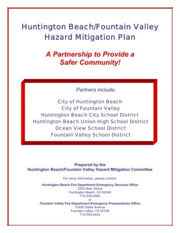 Huntington Beach/Fountain Valley - Hazard Mitigation Web Portal