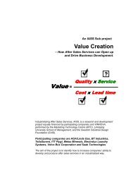 Value Creation - MTC