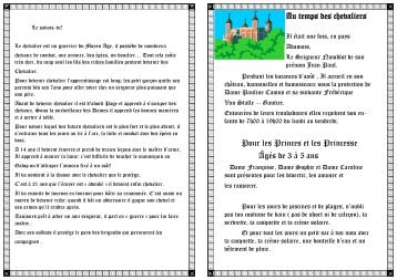 Pour les Princes et les Princesse ÃgÃ©s de 3 Ã  5 ans Au ... - L'Isle-Adam