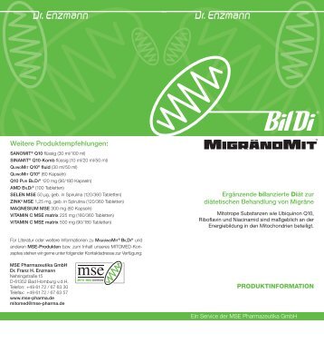 was ist migränomit - MSE Pharmazeutika GmbH