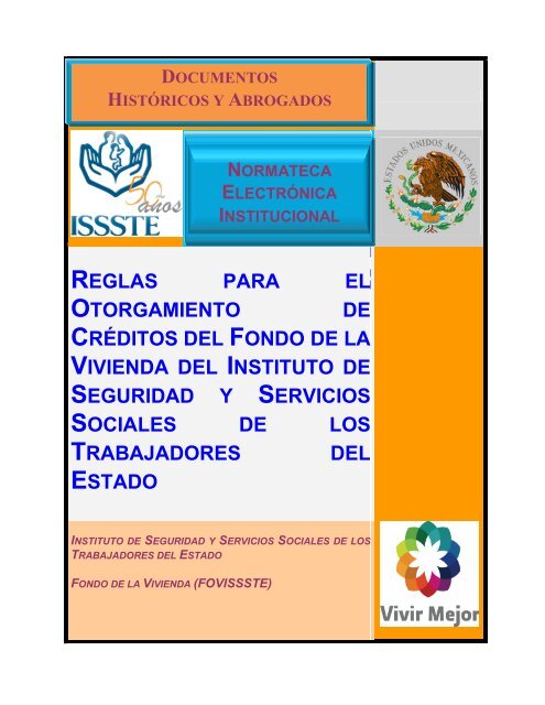 REGLAS PARA EL OTORGAMIENTO DE CRÉDITOS DEL ... - ISSSTE