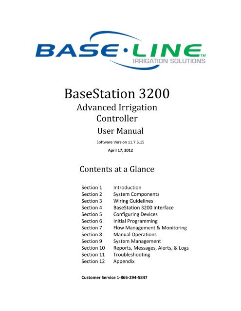 BaseStation 3200 User Manual â 11.7.5.15 ... - Baseline Systems