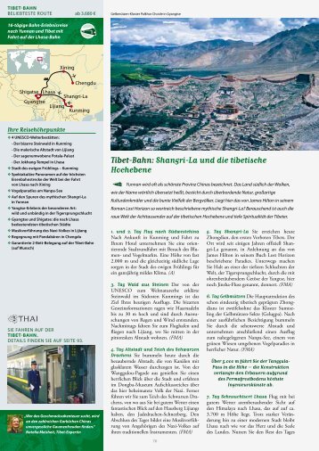 Tibet-Bahn: Shangri-La und die tibetische Hochebene