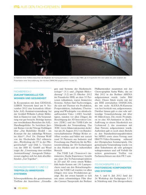 ITG News 01/2013, siehe Seite 15 - IHE