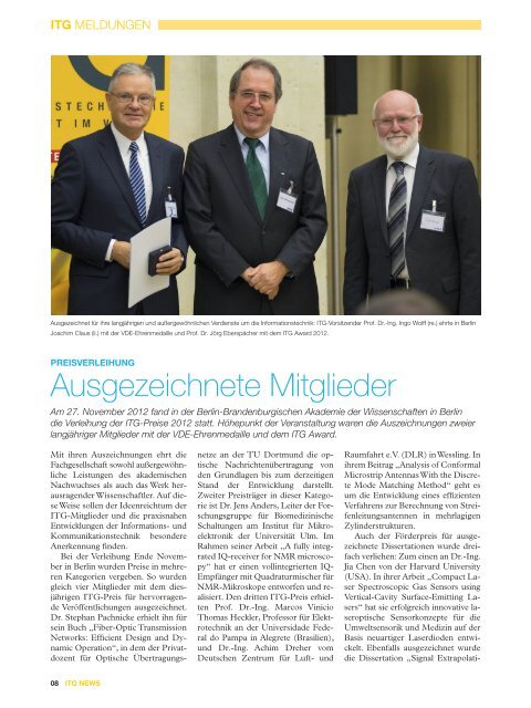 ITG News 01/2013, siehe Seite 15 - IHE