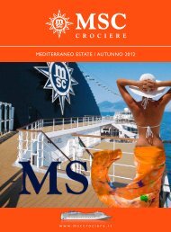 MEDITERRANEo EsTATE / AuTuNNo 2012 - MSC Crociere