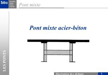 LES PONTS Illustration des dÃ©fauts Pont mixte