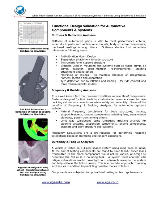 White Paper on CAE for Automotive Industry ... - EGS Computers