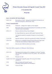 Programa provisional del congreso de Viena de 2013